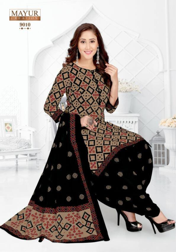 MAYUR CREATION IKKAT VOL 9 COTTON PRINTED SALWAR SUITS AT CHEAPEST PRICE-20150