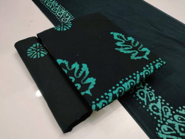 Wax Batik Black Colour Dress