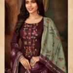 Balaji Rasberry Vol 8 Embroidery Work Dress