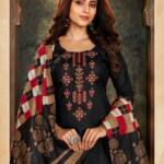 Balaji Rasberry Vol 8 Embroidery Work Dress