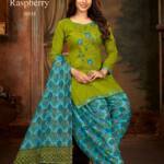Balaji Rasberry Vol 8 Embroidery Work Dress