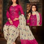 Balaji Rasberry Vol 8 Embroidery Work Dress