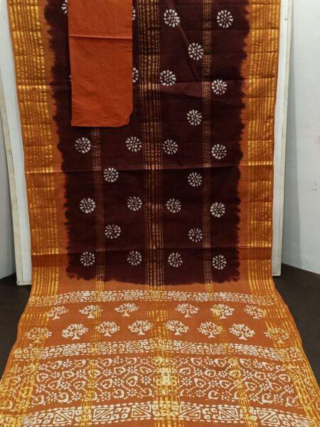Batik Saree Malmal Saree