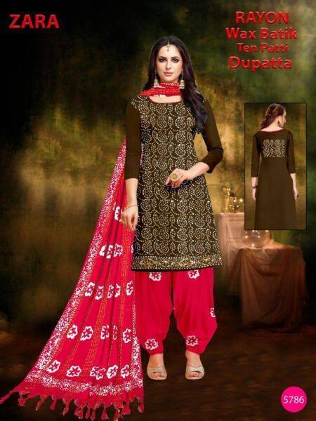 Reyon Batik With Reyon Dupatta