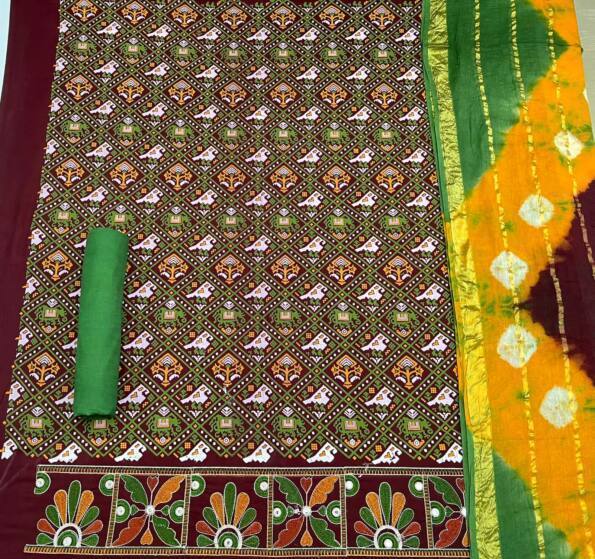 Patola Print Dress