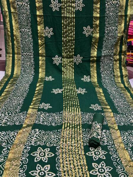 Handmade Batik Saree Pure Cotton